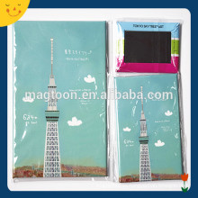 Imán del refrigerador de la hojalata del recuerdo del turista de Japón con la torre de Tokio impresa